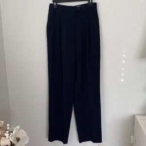 Eddie Bauer Classic Trousers Navy Pants Pockets Women Size 10T